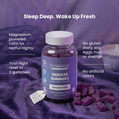 Magnesium Glycinate Snooze Gummies (Sugar-Free) Vitammiesuk
