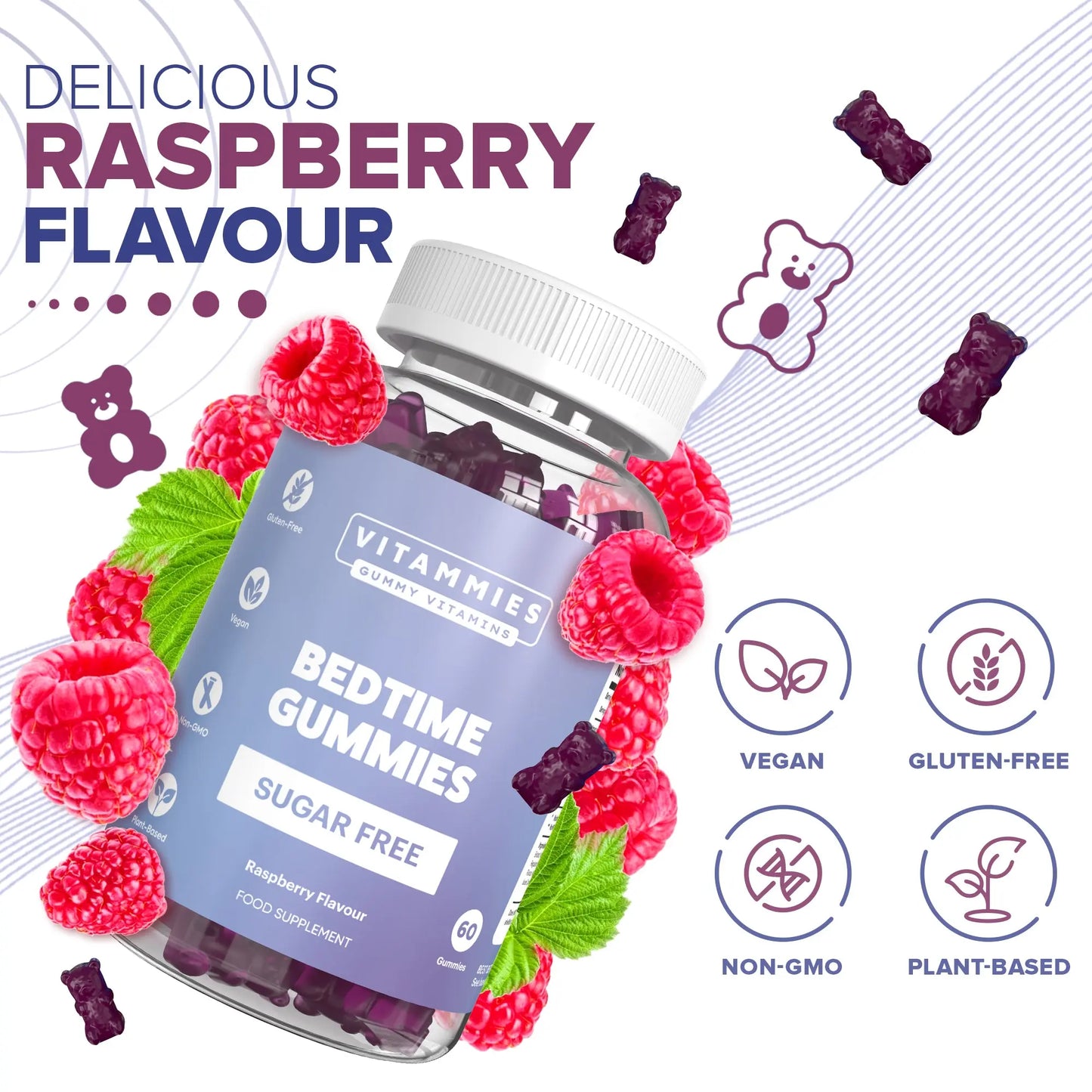 Bedtime Gummies 5-HTP (Sugar-Free) Vitammiesuk