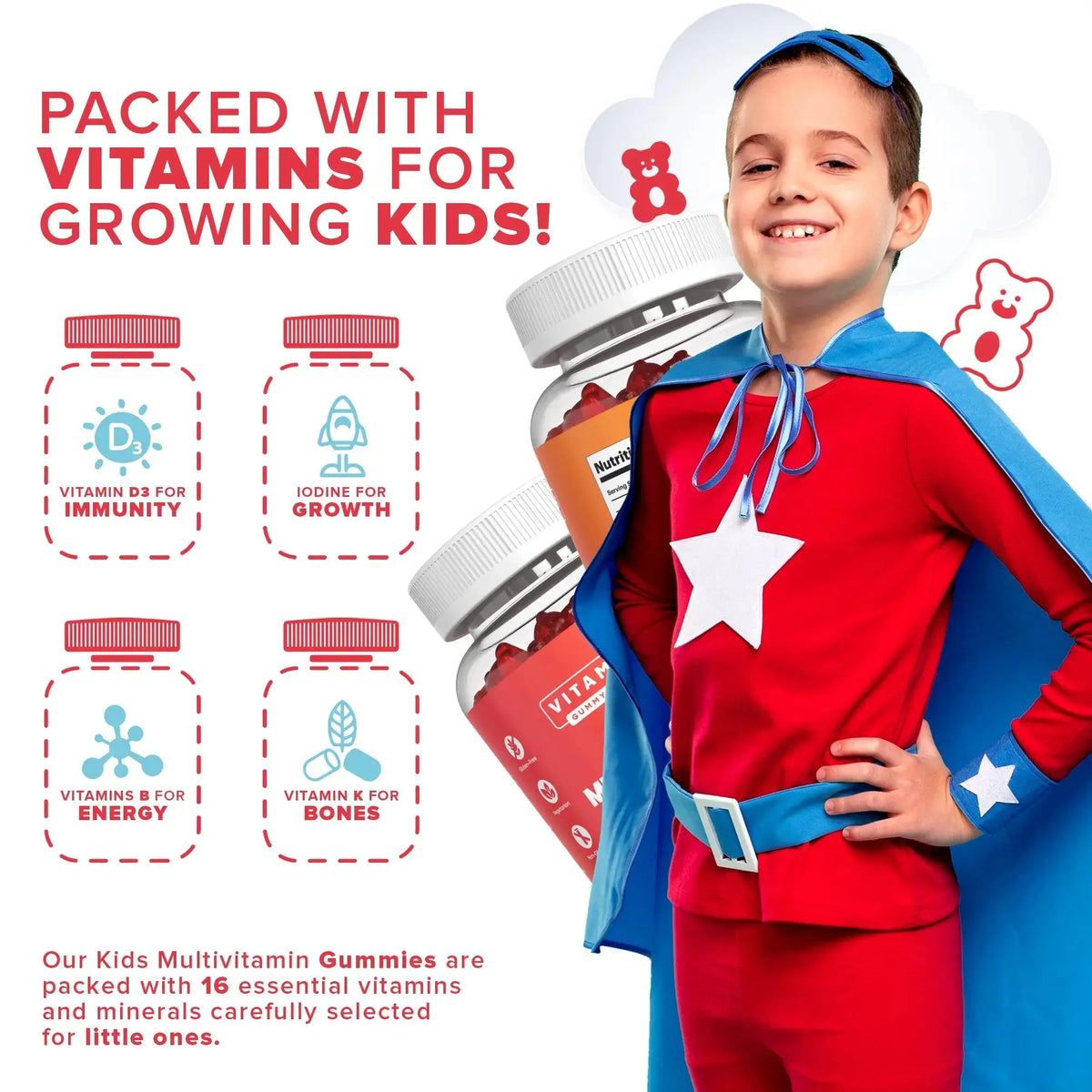 Kids Multivitamin Gummies Vitammiesuk