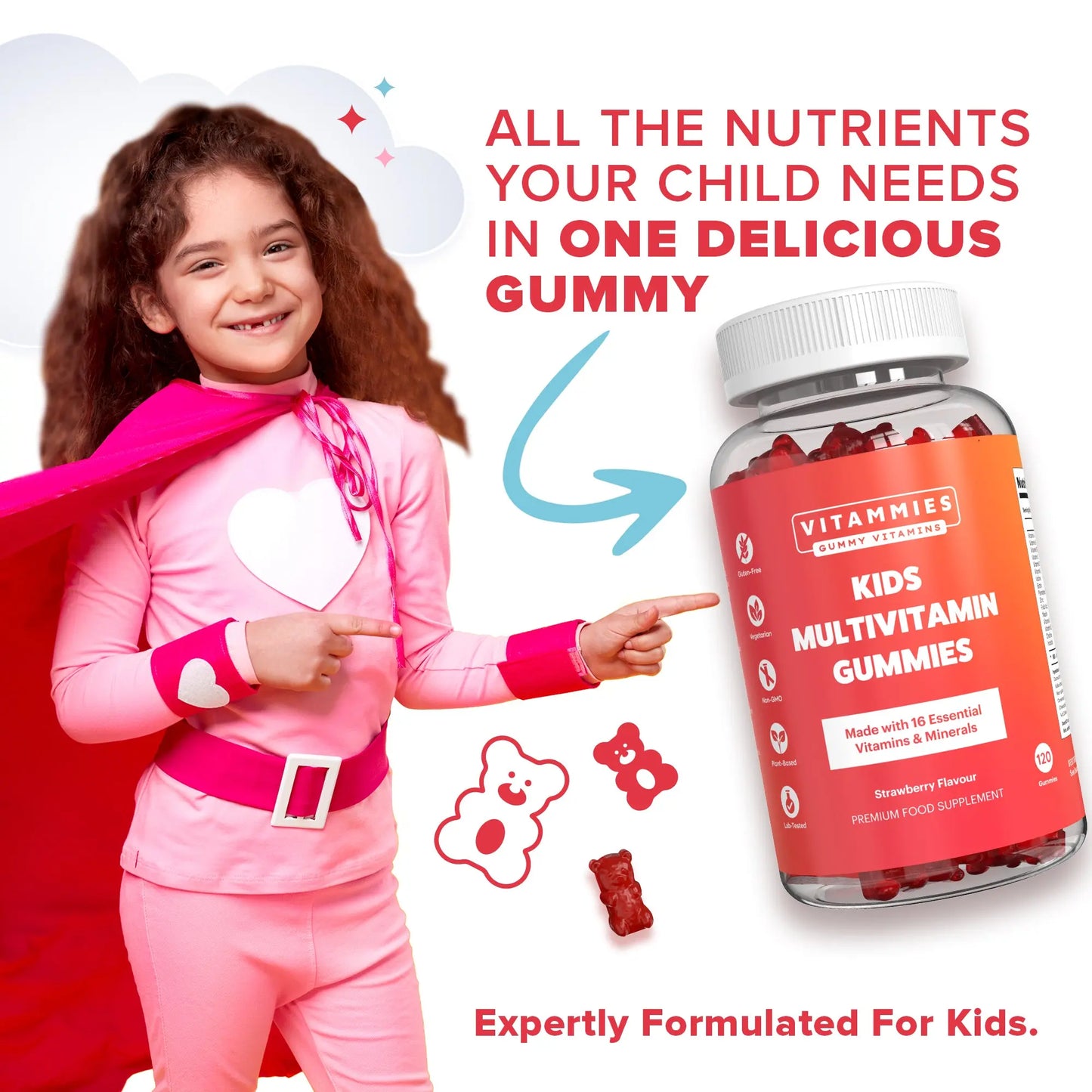 Kids Multivitamin Gummies Vitammiesuk