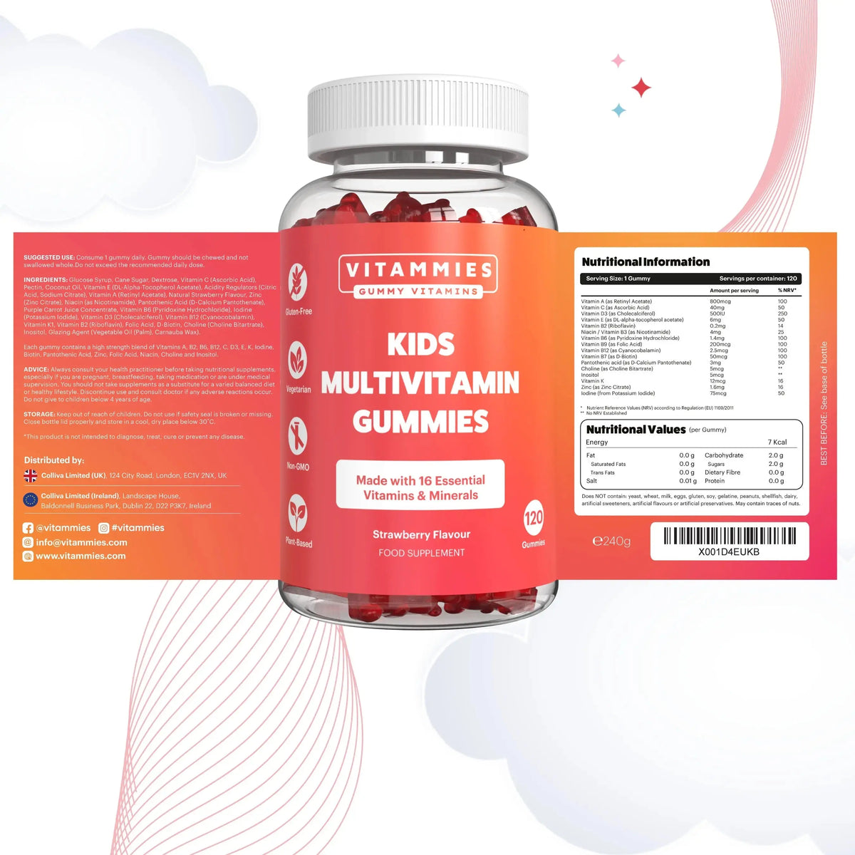 Kids Multivitamin Gummies Vitammiesuk