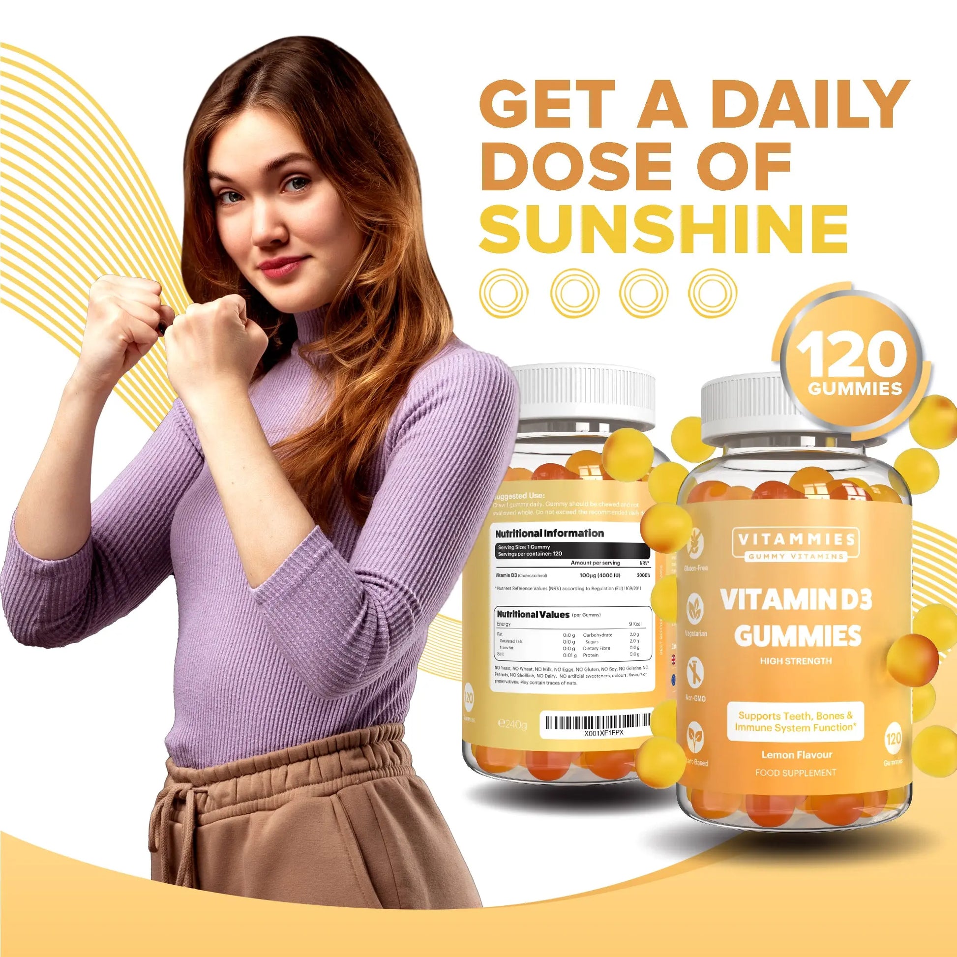 Vitamin D3 Gummies 4000 IU Vitammiesuk