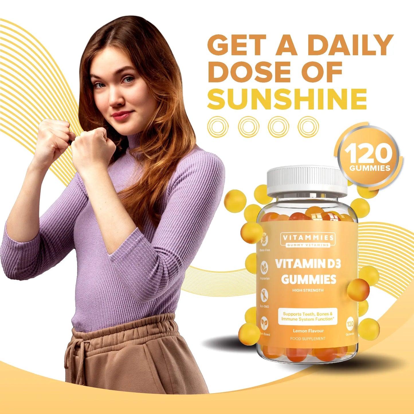 Vitamin D3 Gummies 4000 IU Vitammiesuk